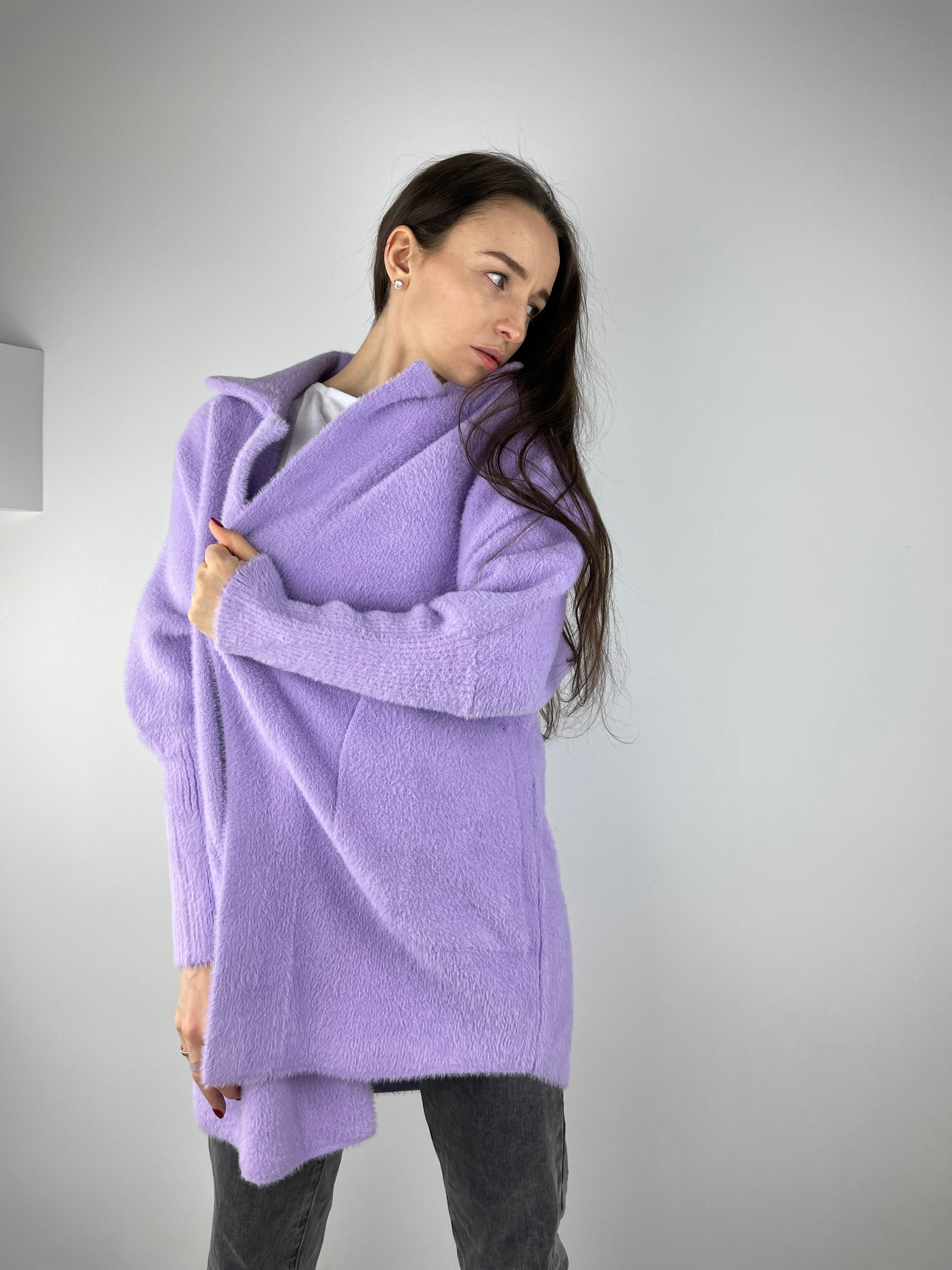 Violeta alpakas kažoks