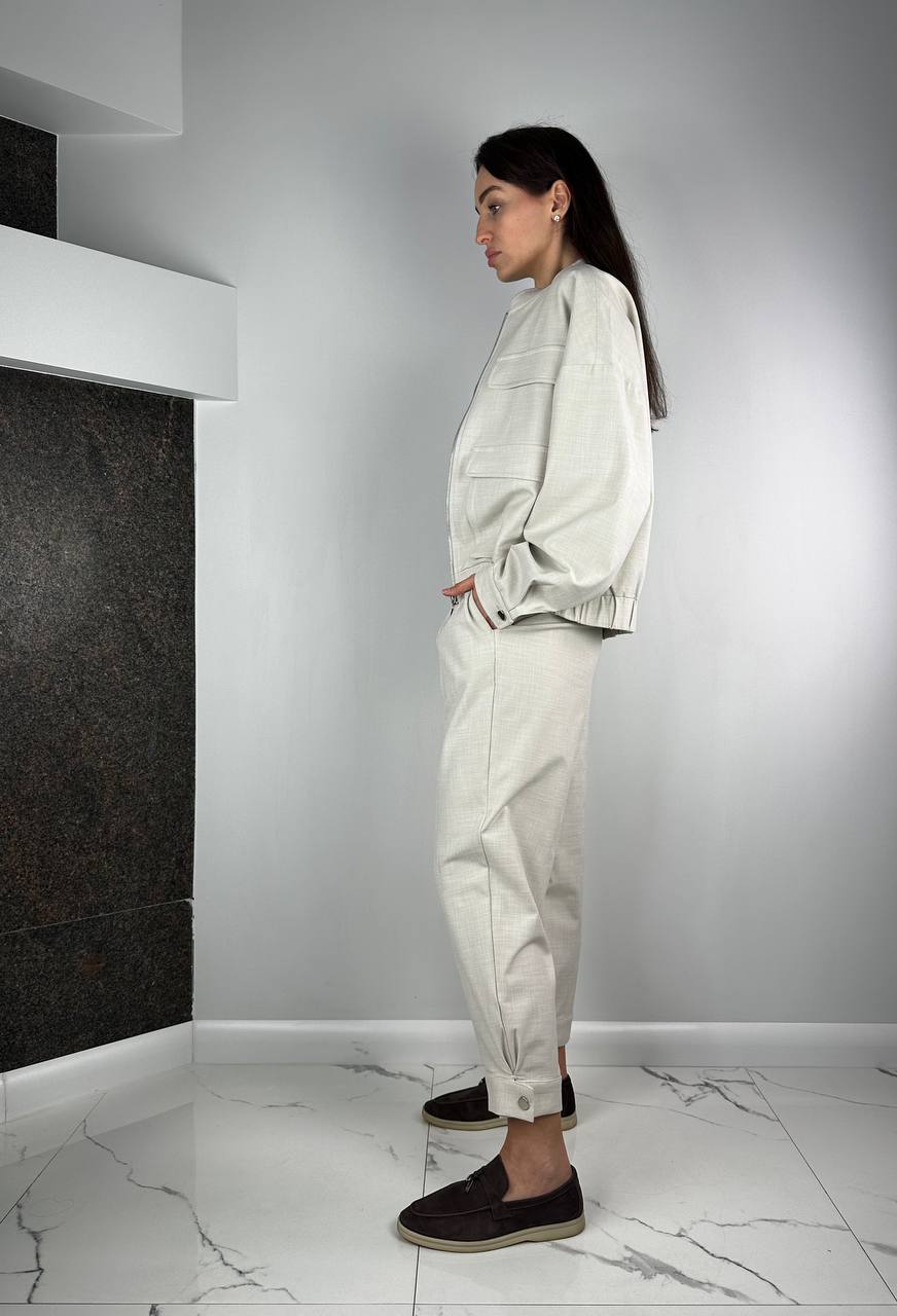 Grey suits BOMPER + jersey pants 01803