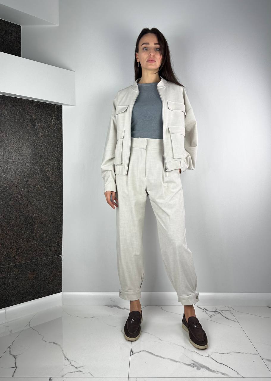 Grey suits BOMPER + jersey pants 01803