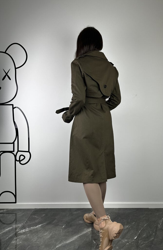 Brūns Klasisks trencis