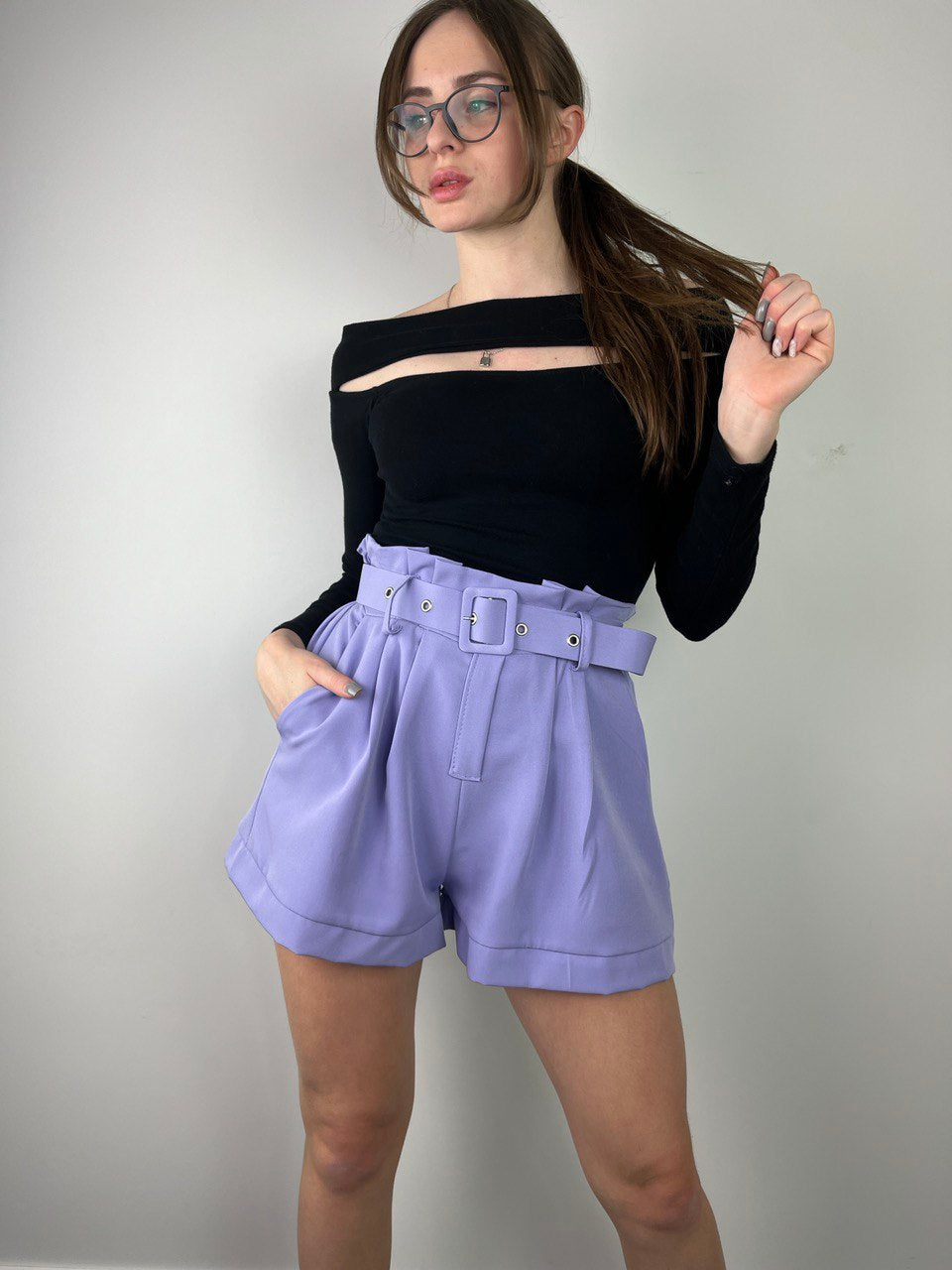 Purple J-CLAIR Shorts