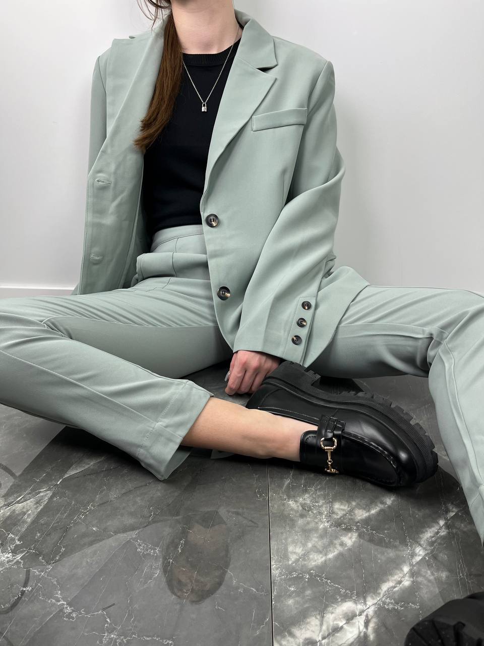 Mint pantsuit