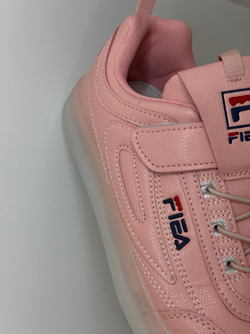 Pink shoes with LED lights