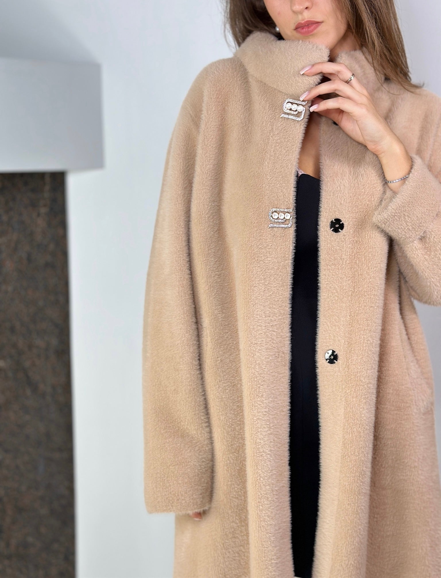 Beige Alpaca coat