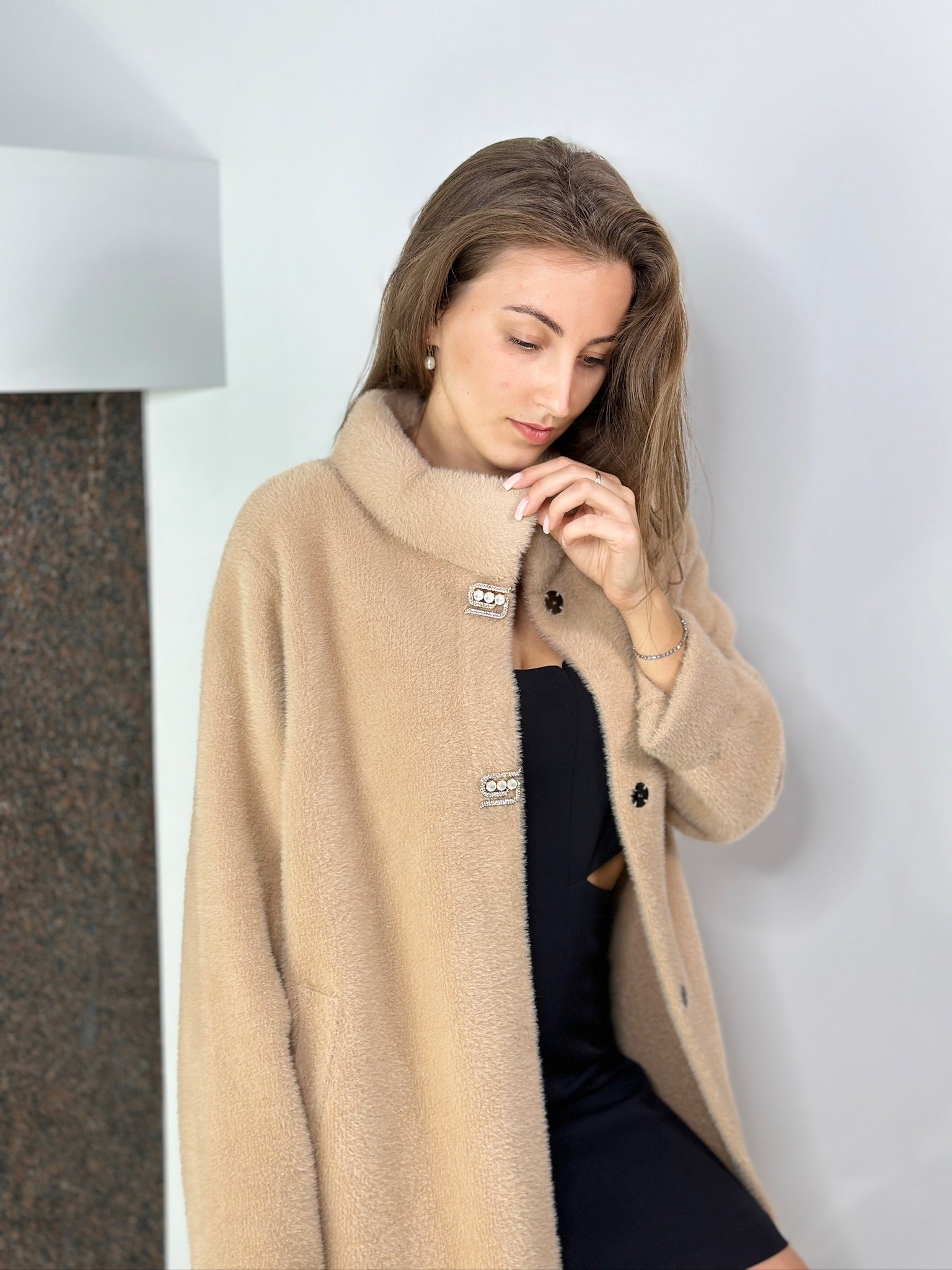 Beige Alpaca coat