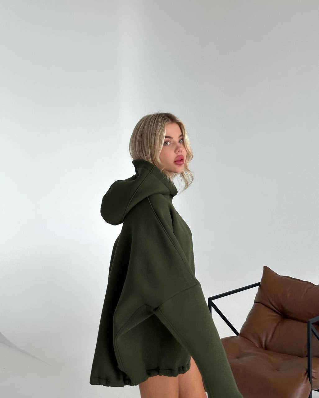 Oversize Hoodie with Fleece
