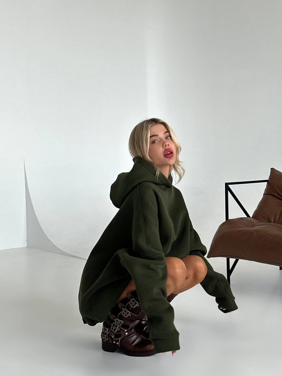 Oversize Hoodie with Fleece