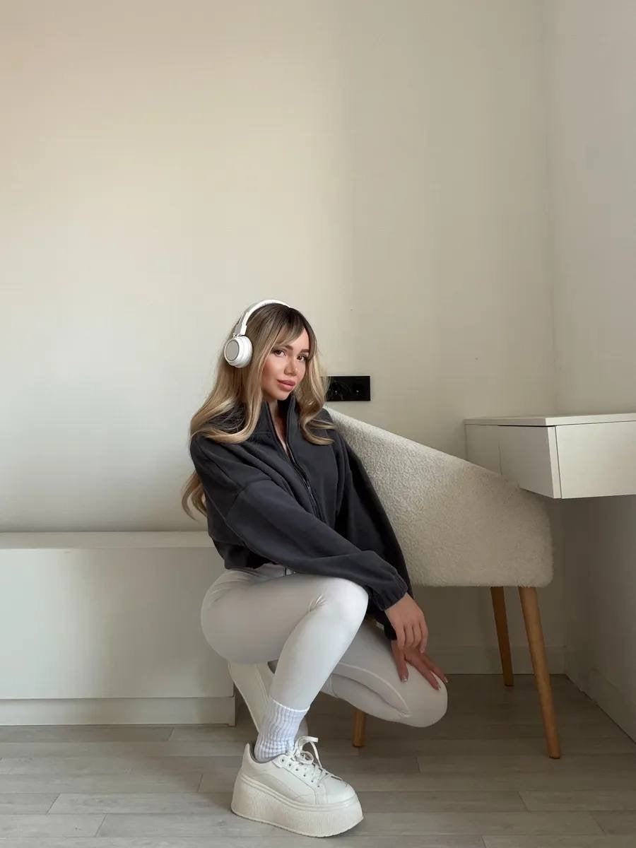 Fleece Hoodie with Adjustable Waist