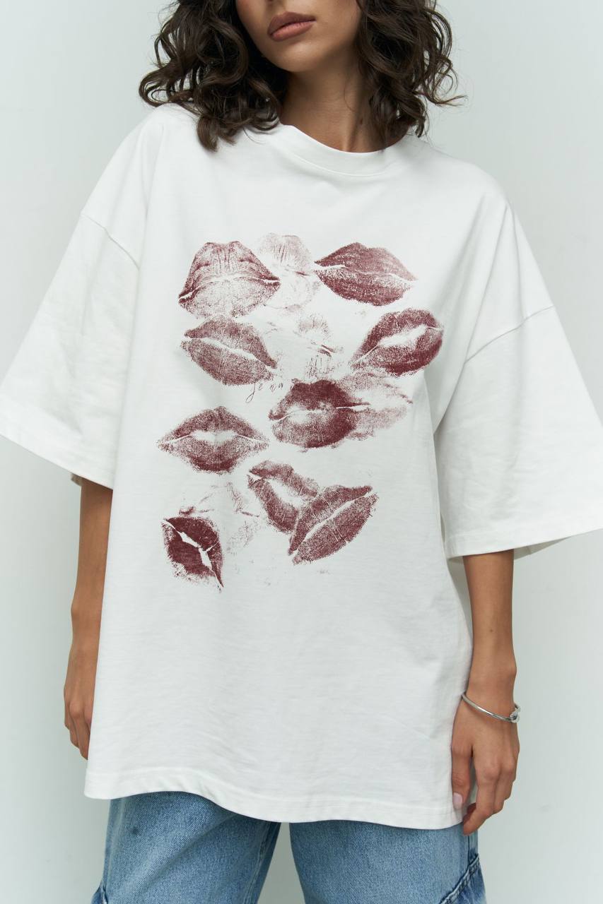 White T-shirts Lips