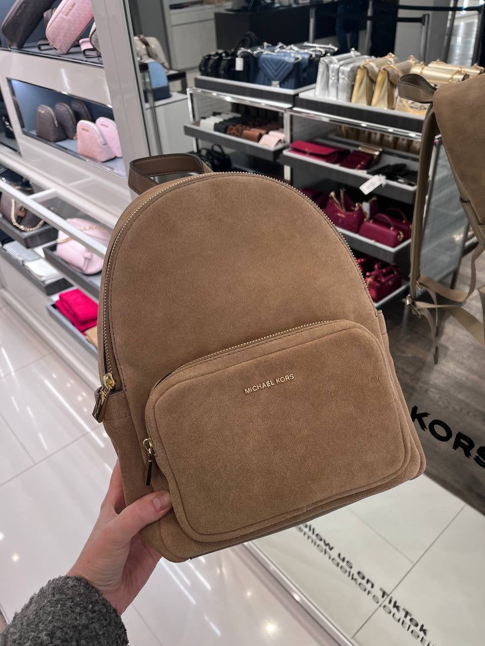 Michael Kors Suede Mini Backpack