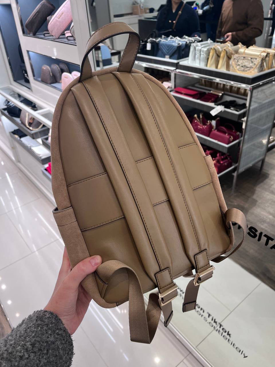 Michael Kors Suede Mini Backpack