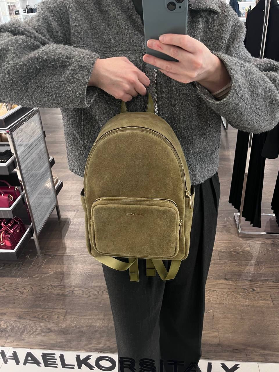 Michael Kors Suede Mini Backpack
