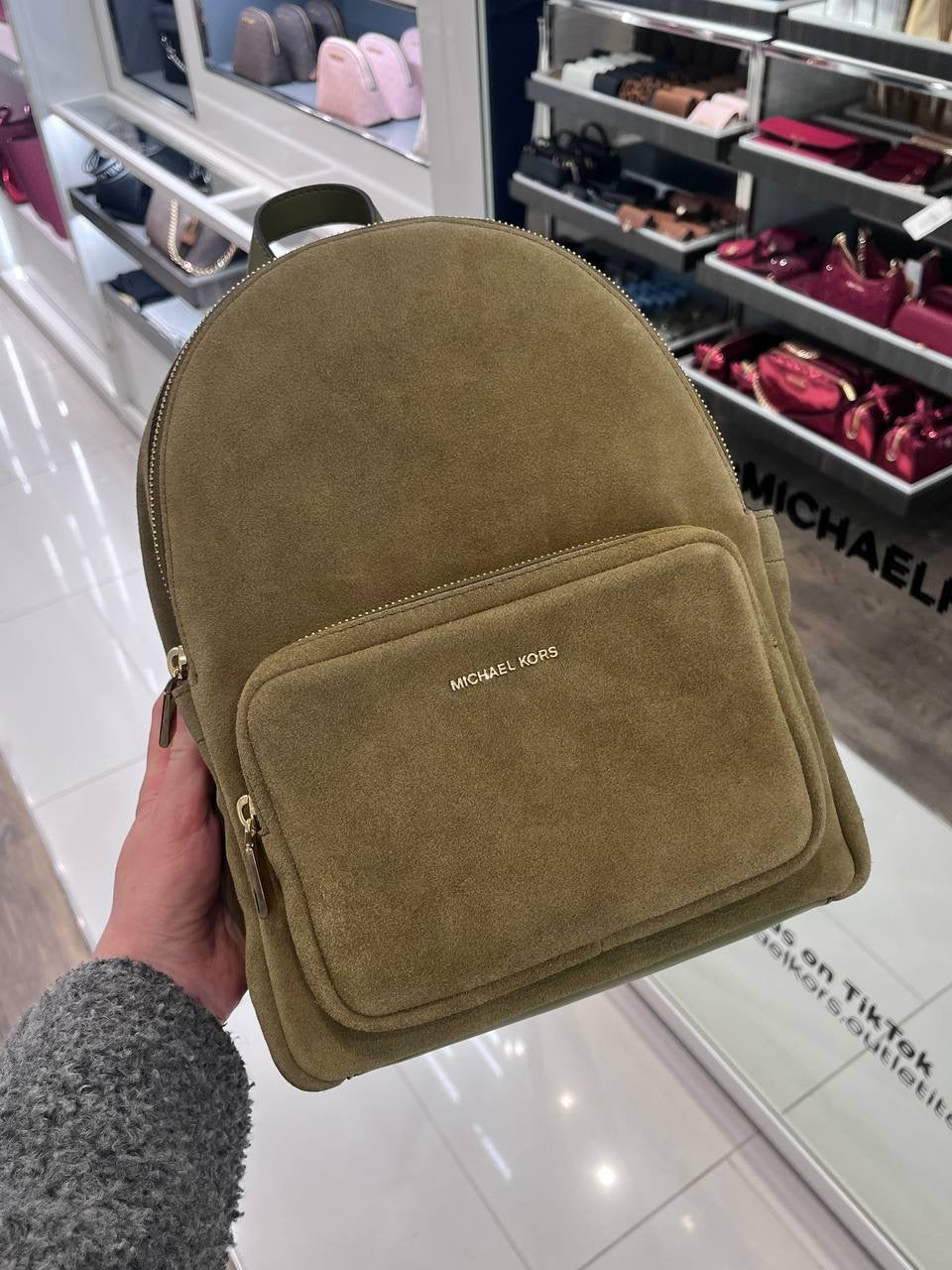 Michael Kors Suede Mini Backpack