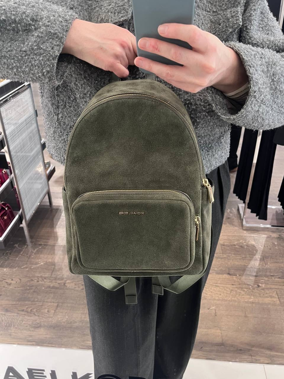 Michael Kors Suede Mini Backpack