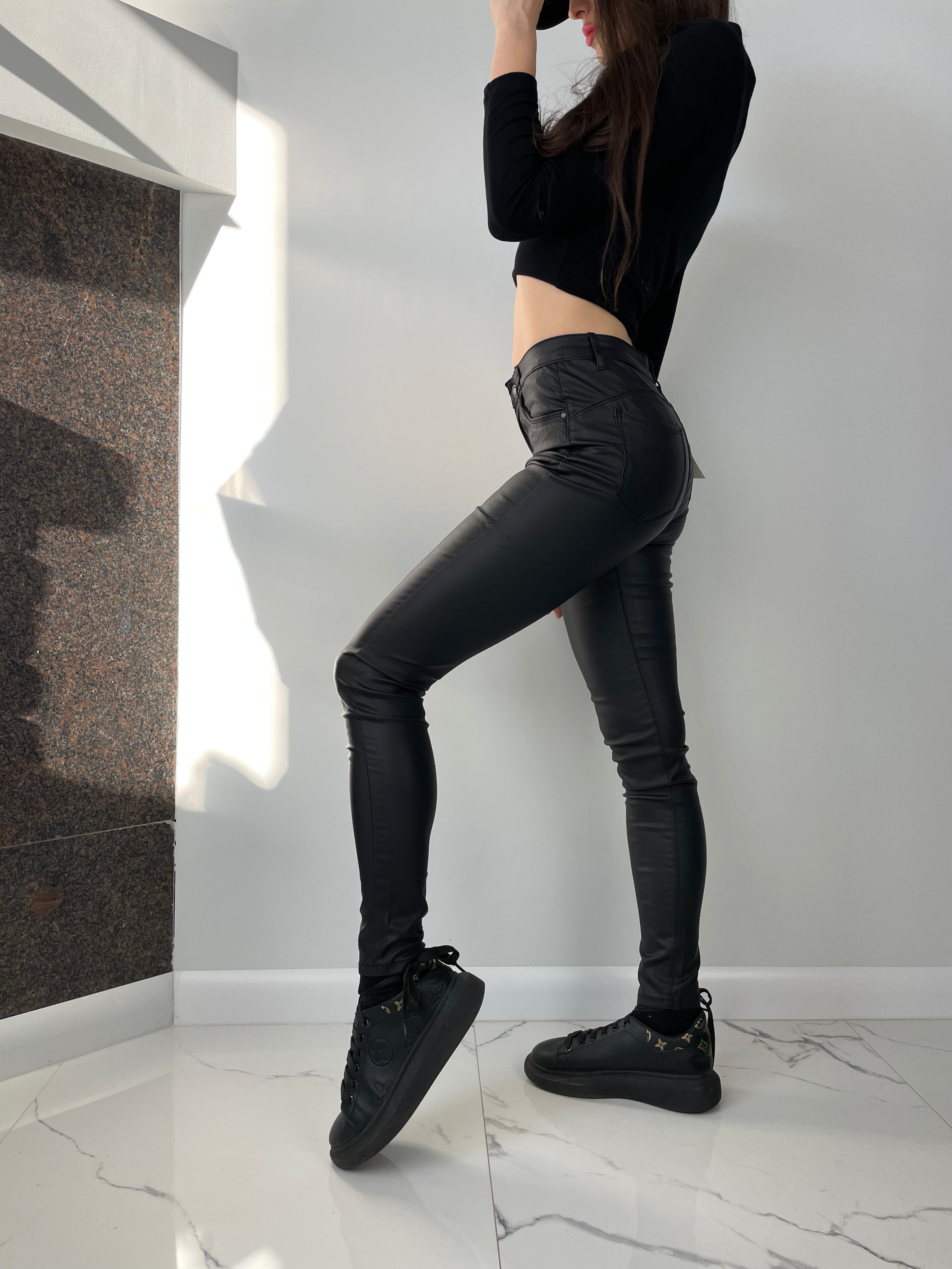 Black Eco Leather Pants Goodies