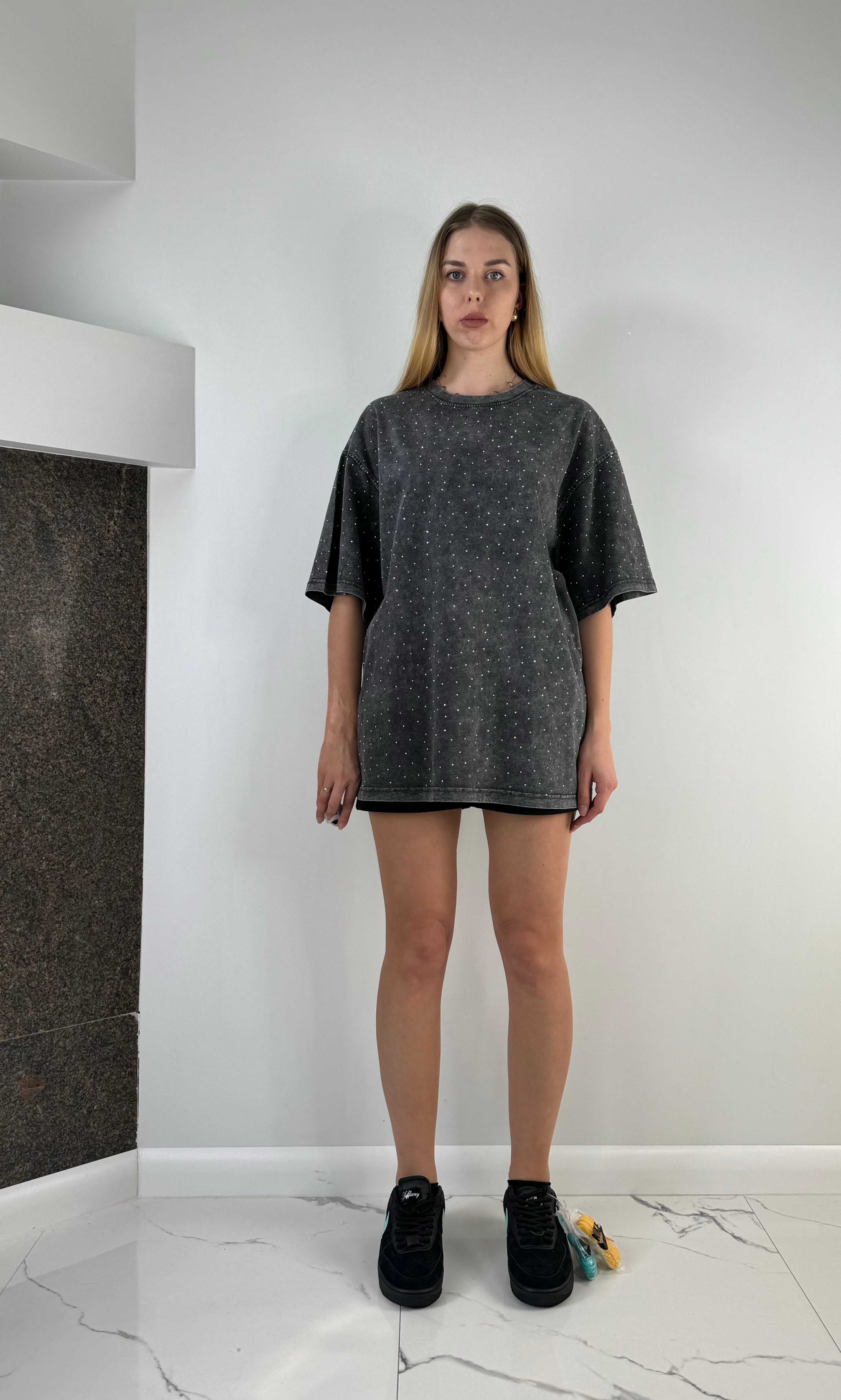 Grey T-shirt with elements 02048