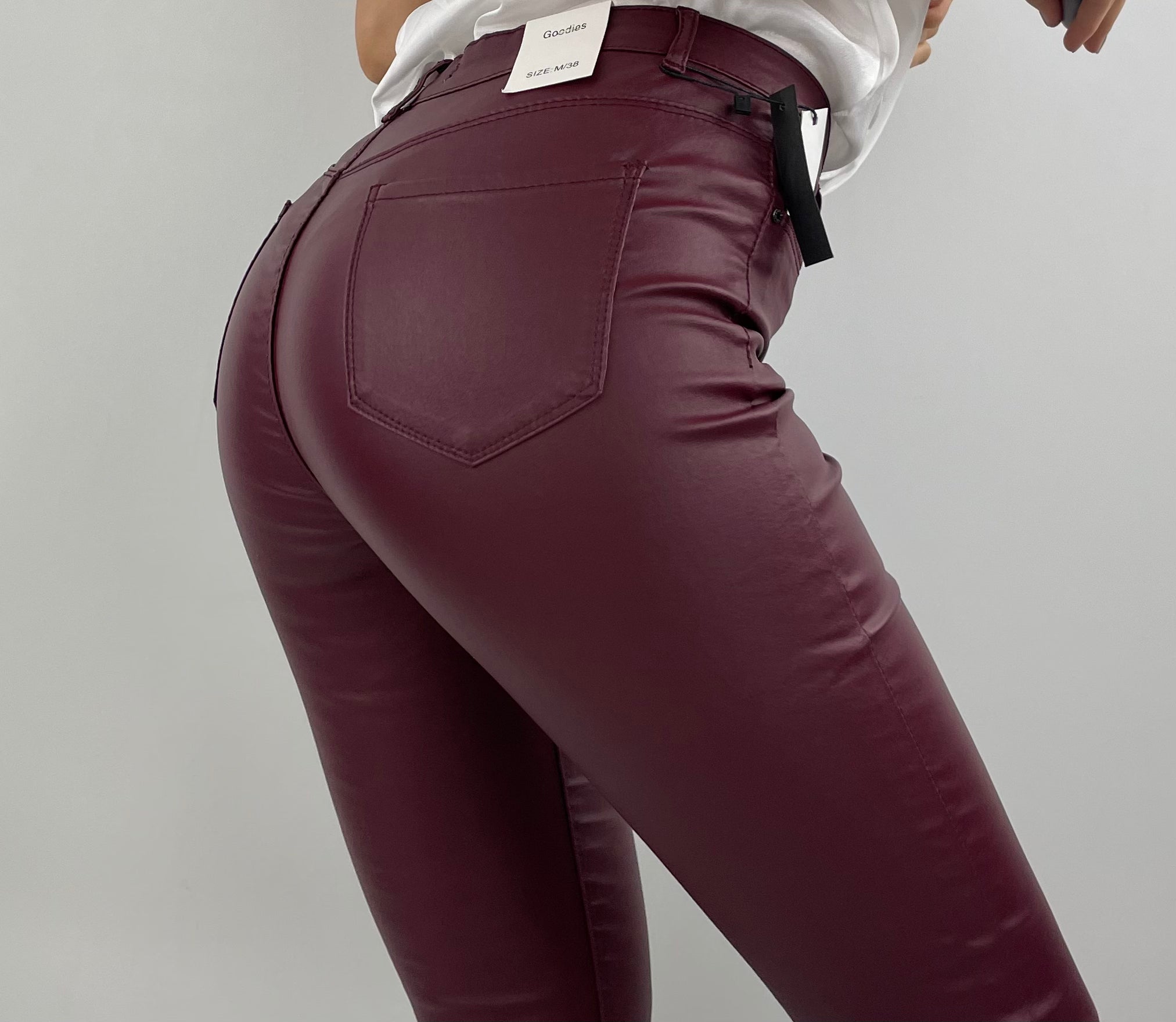 Bordo Eco Leather pants CUDI