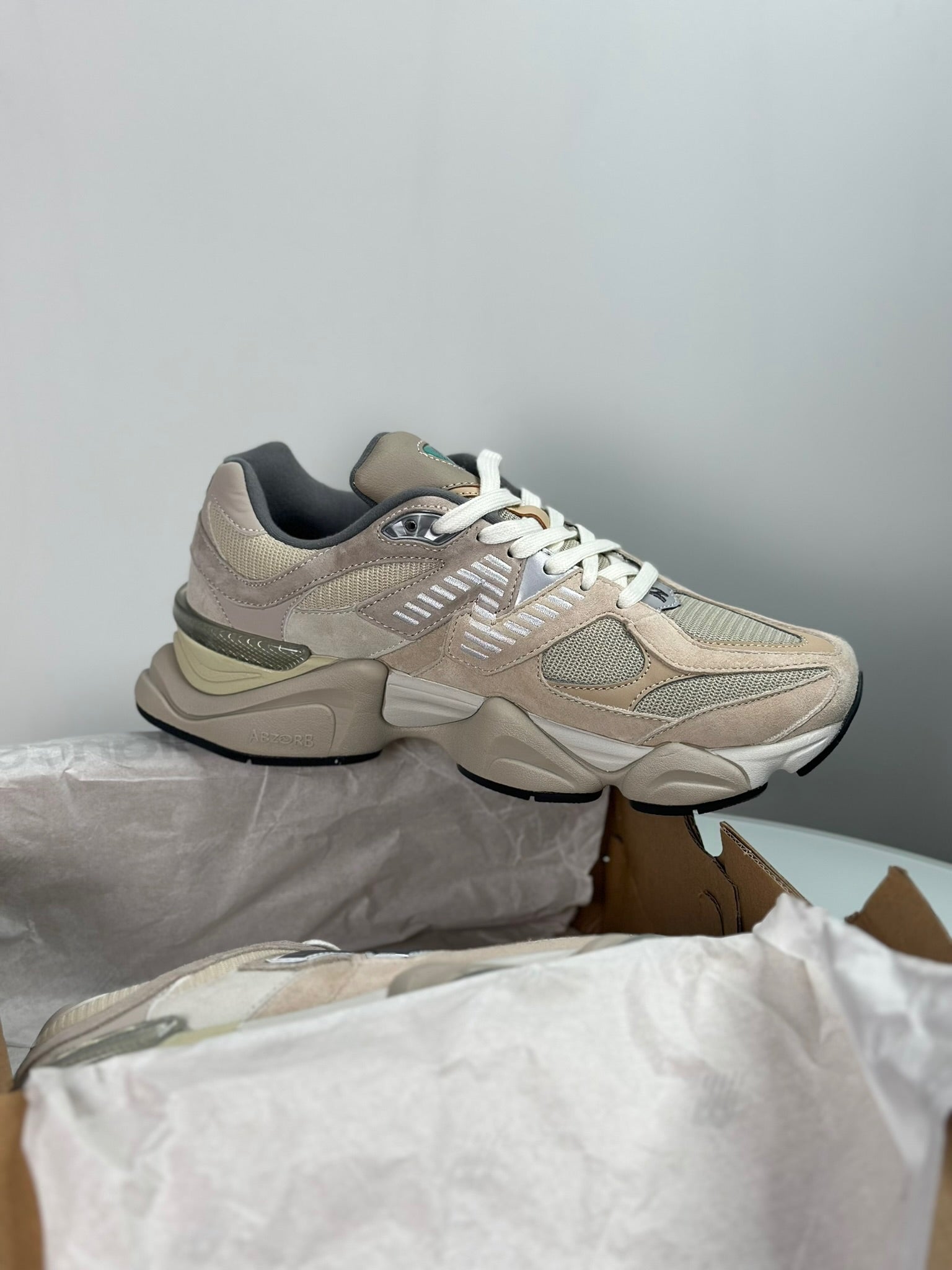 New Balance 9060 Mushroom Brown sneakers