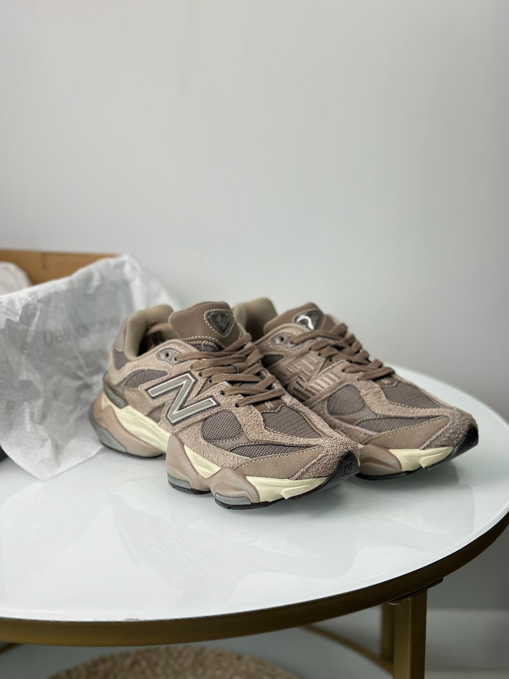 New Balance 9060 Mushroom Brown sneakers