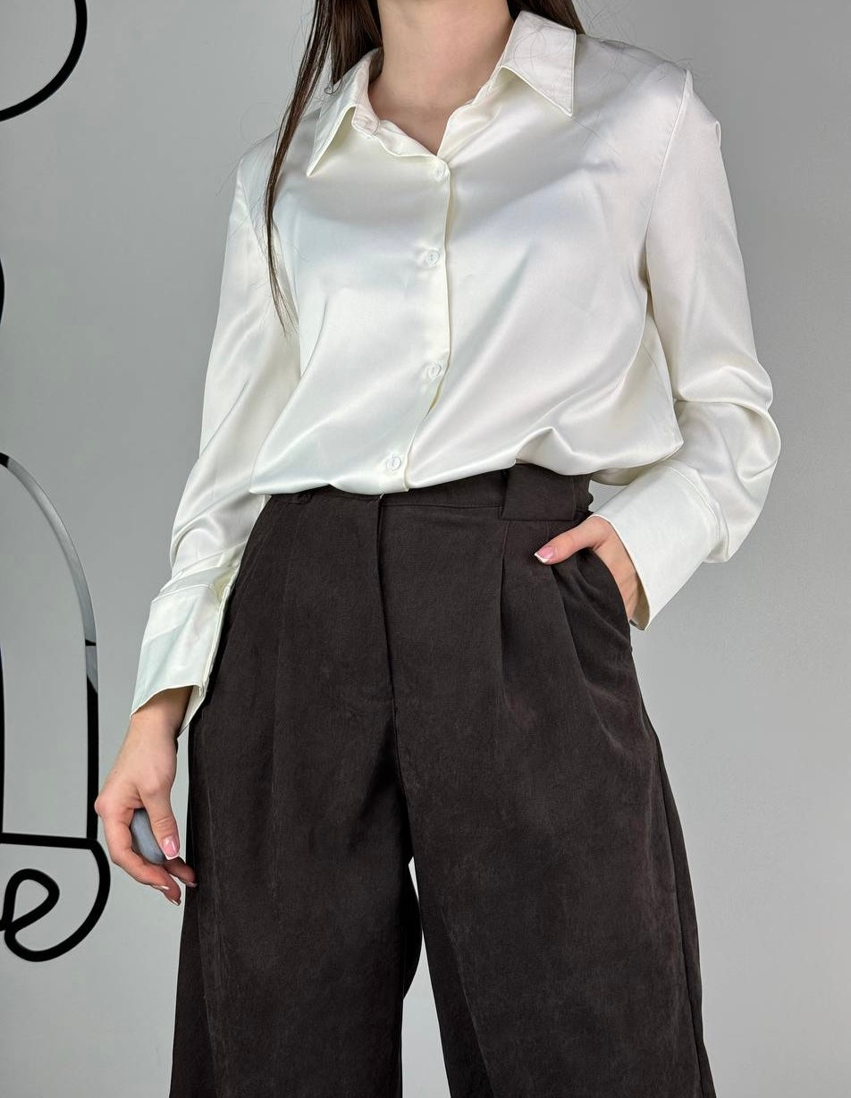 Brown Velvet Pants Palaco