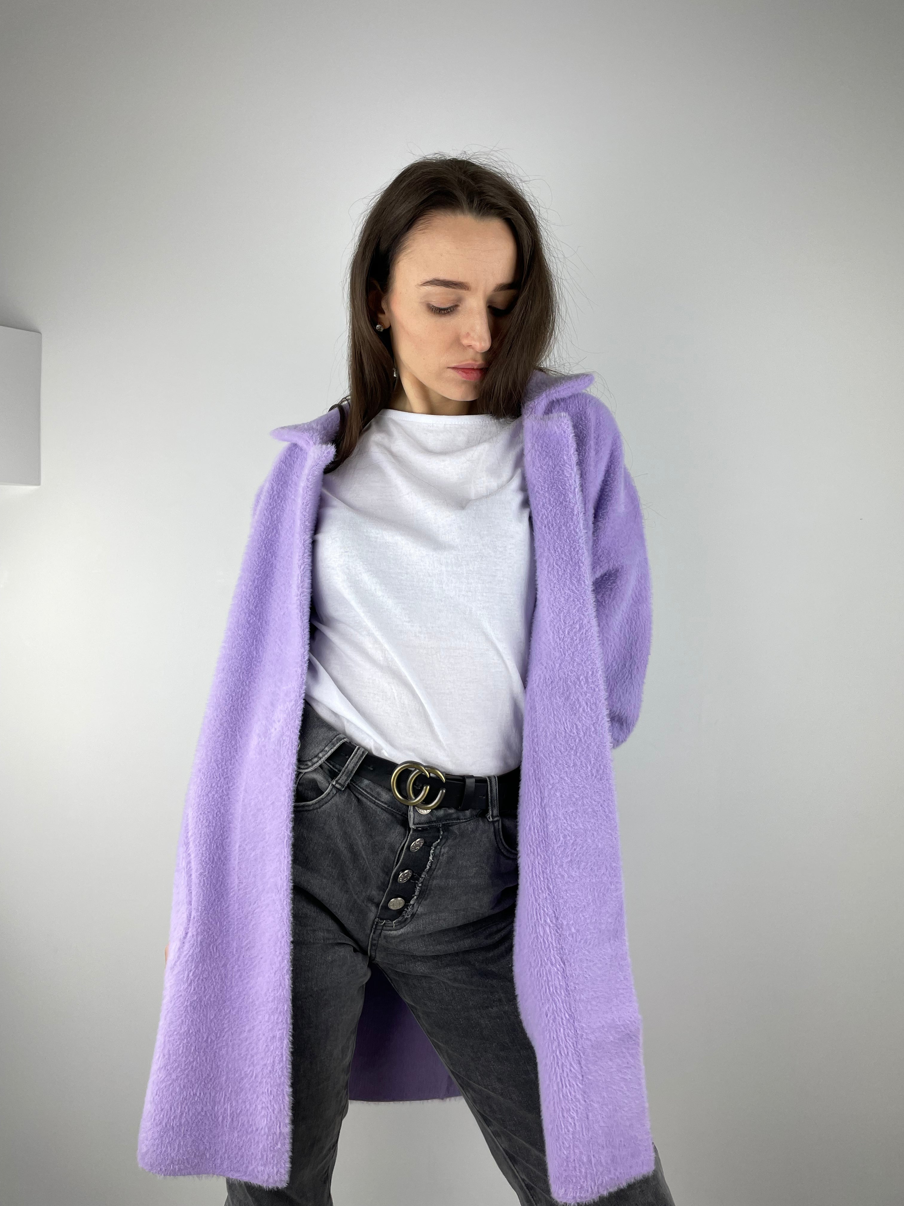 Violeta alpakas kažoks