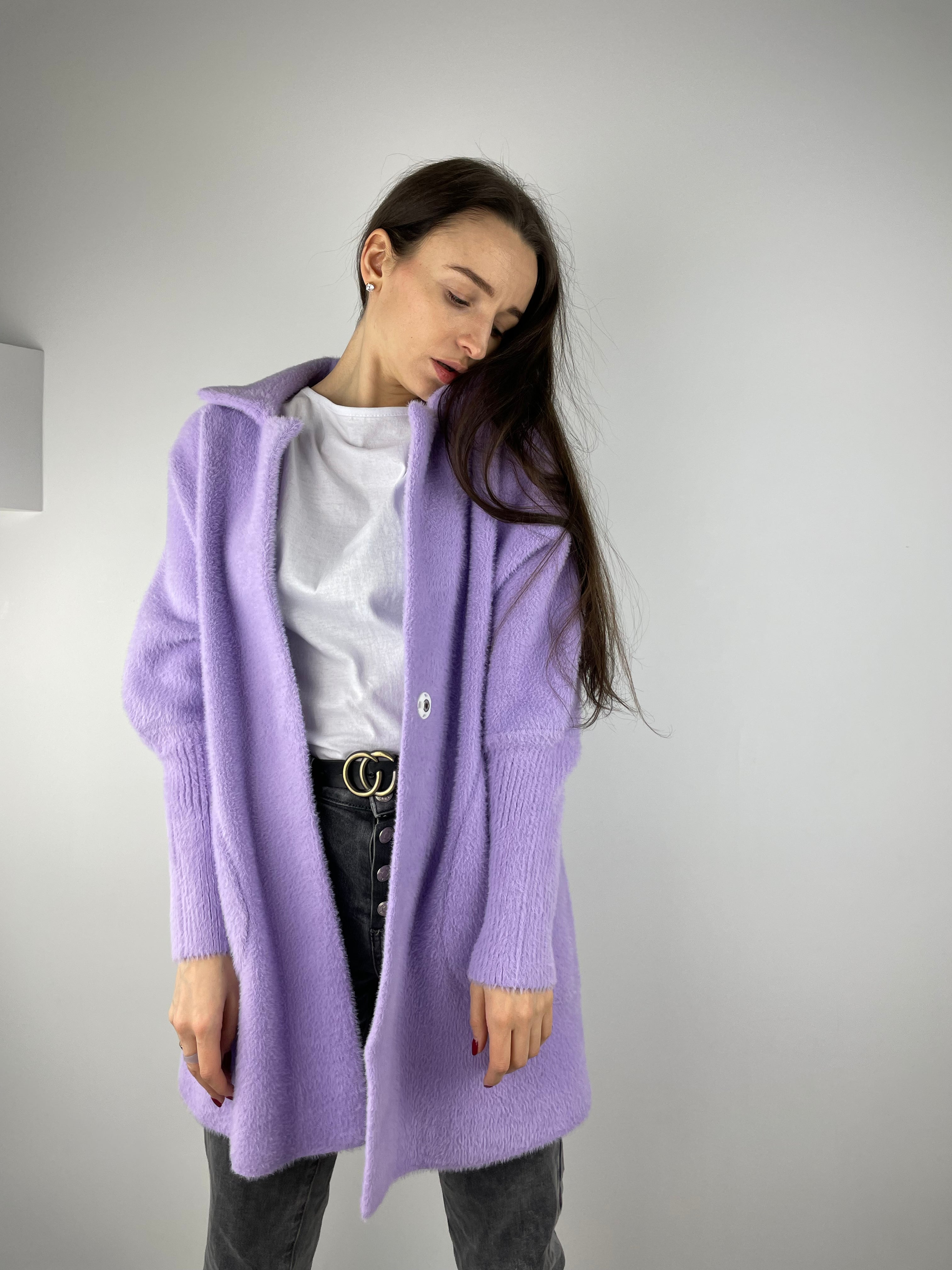 Violeta alpakas kažoks