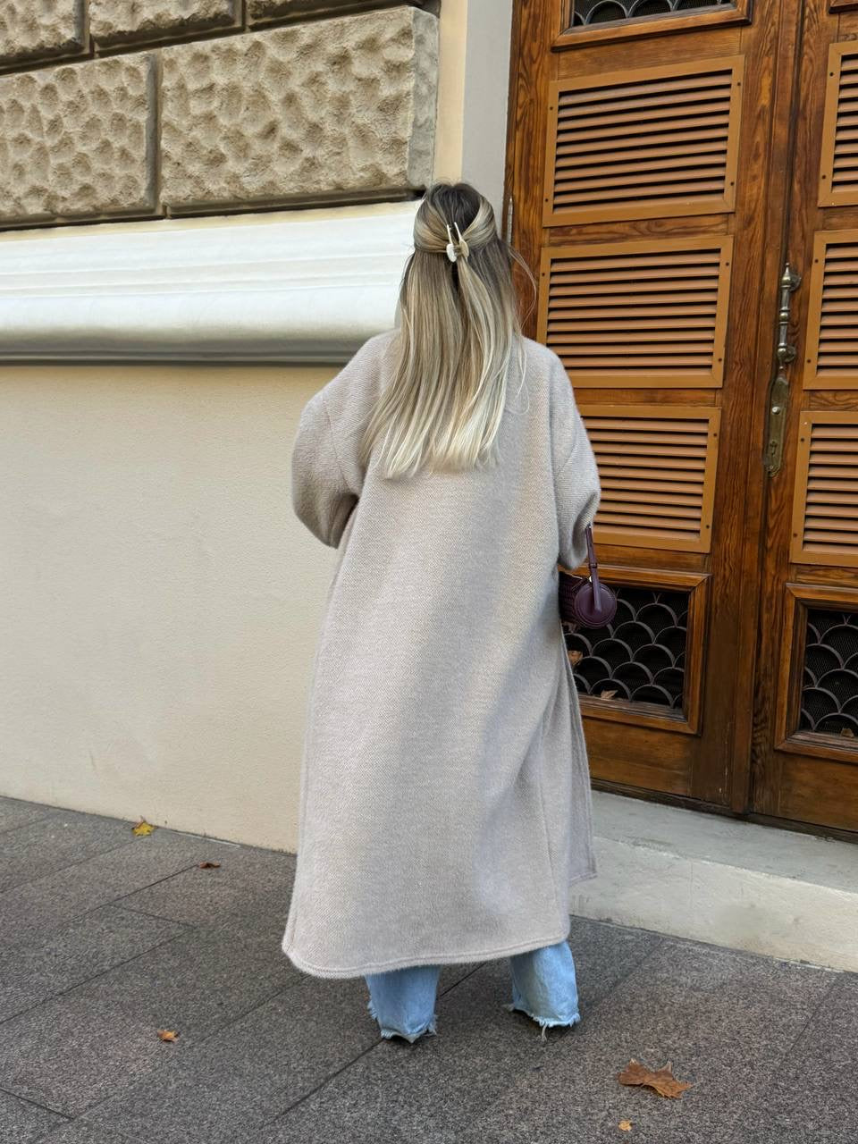 Women’s Long Alpaca Cardigan