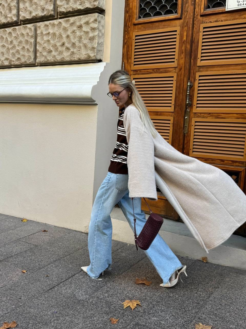 Women’s Long Alpaca Cardigan