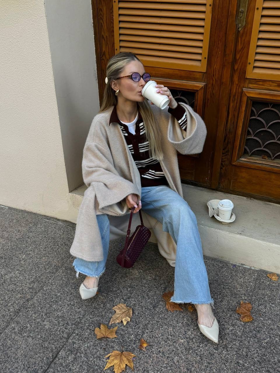 Women’s Long Alpaca Cardigan