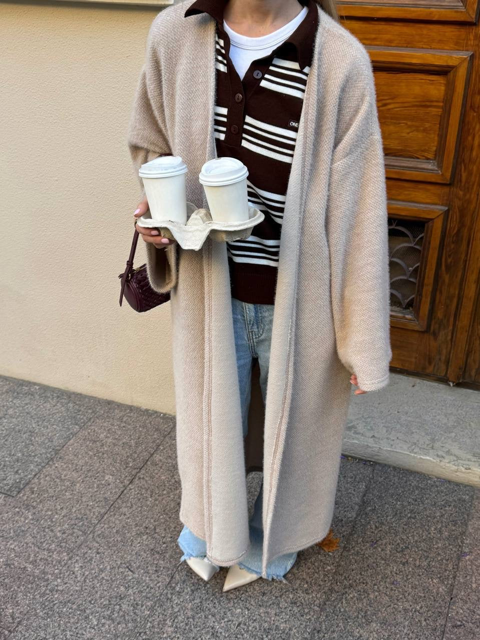 Women’s Long Alpaca Cardigan