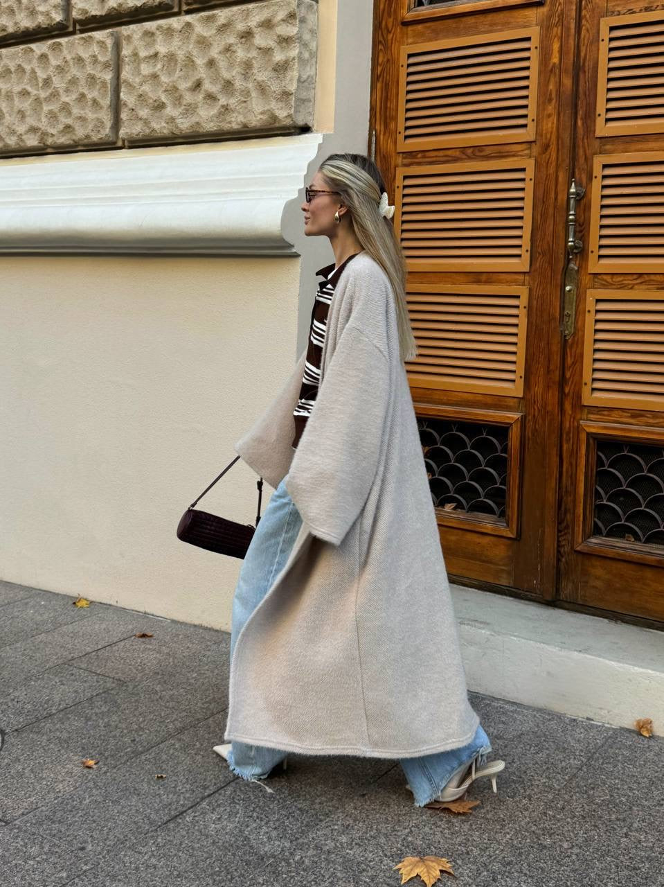 Women’s Long Alpaca Cardigan