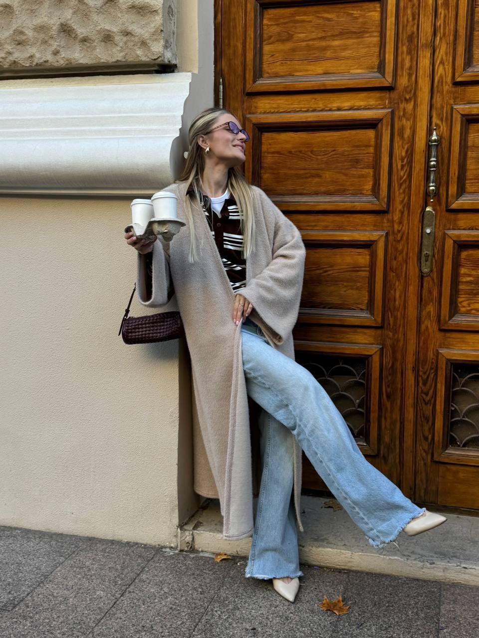 Women’s Long Alpaca Cardigan