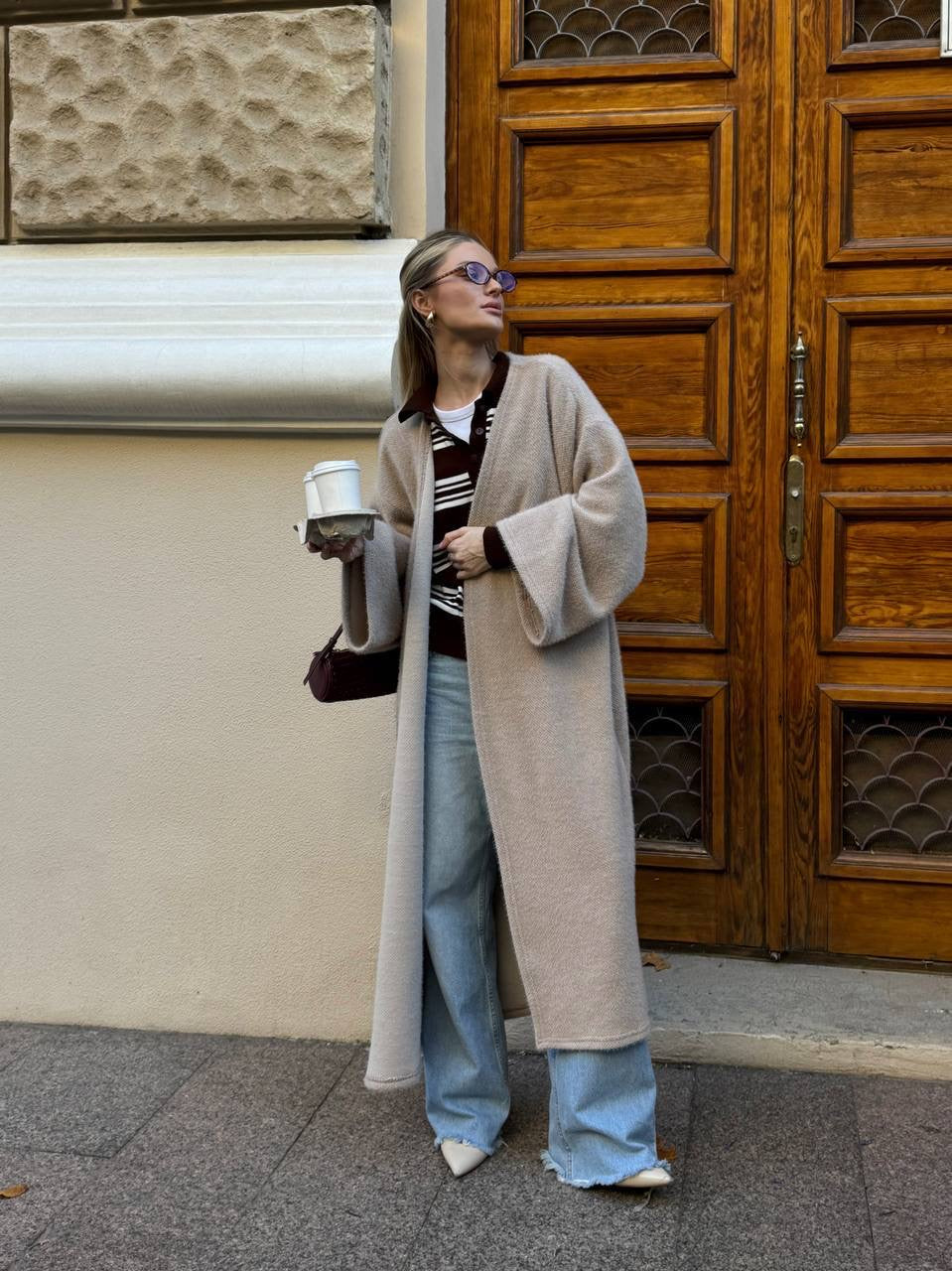 Women’s Long Alpaca Cardigan