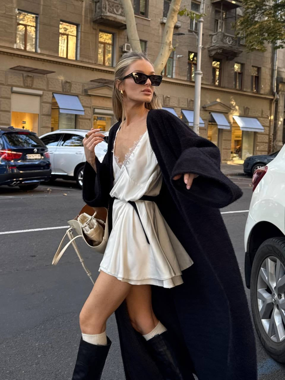 Women’s Long Alpaca Cardigan