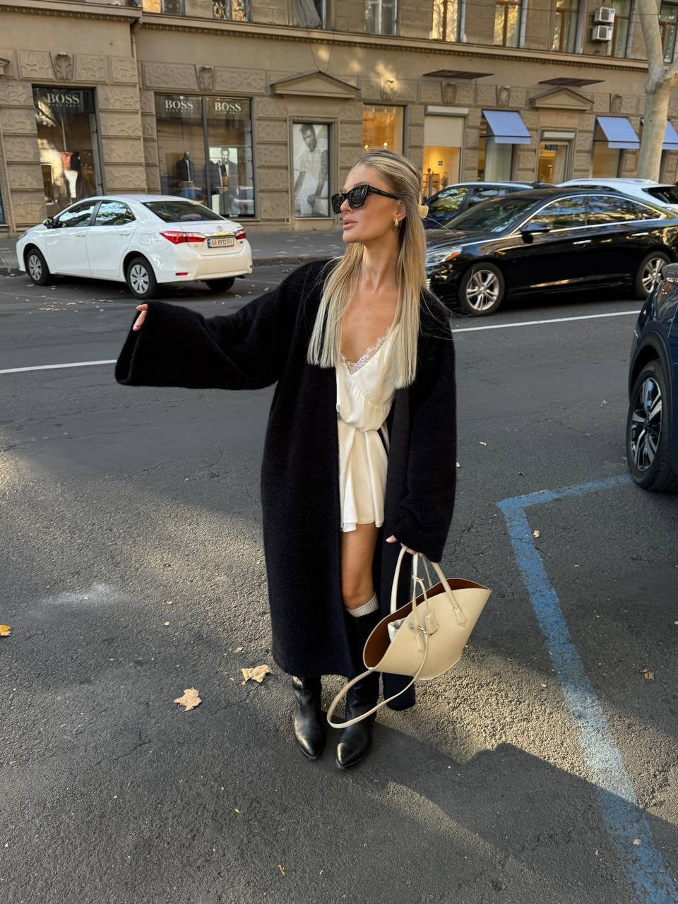 Women’s Long Alpaca Cardigan