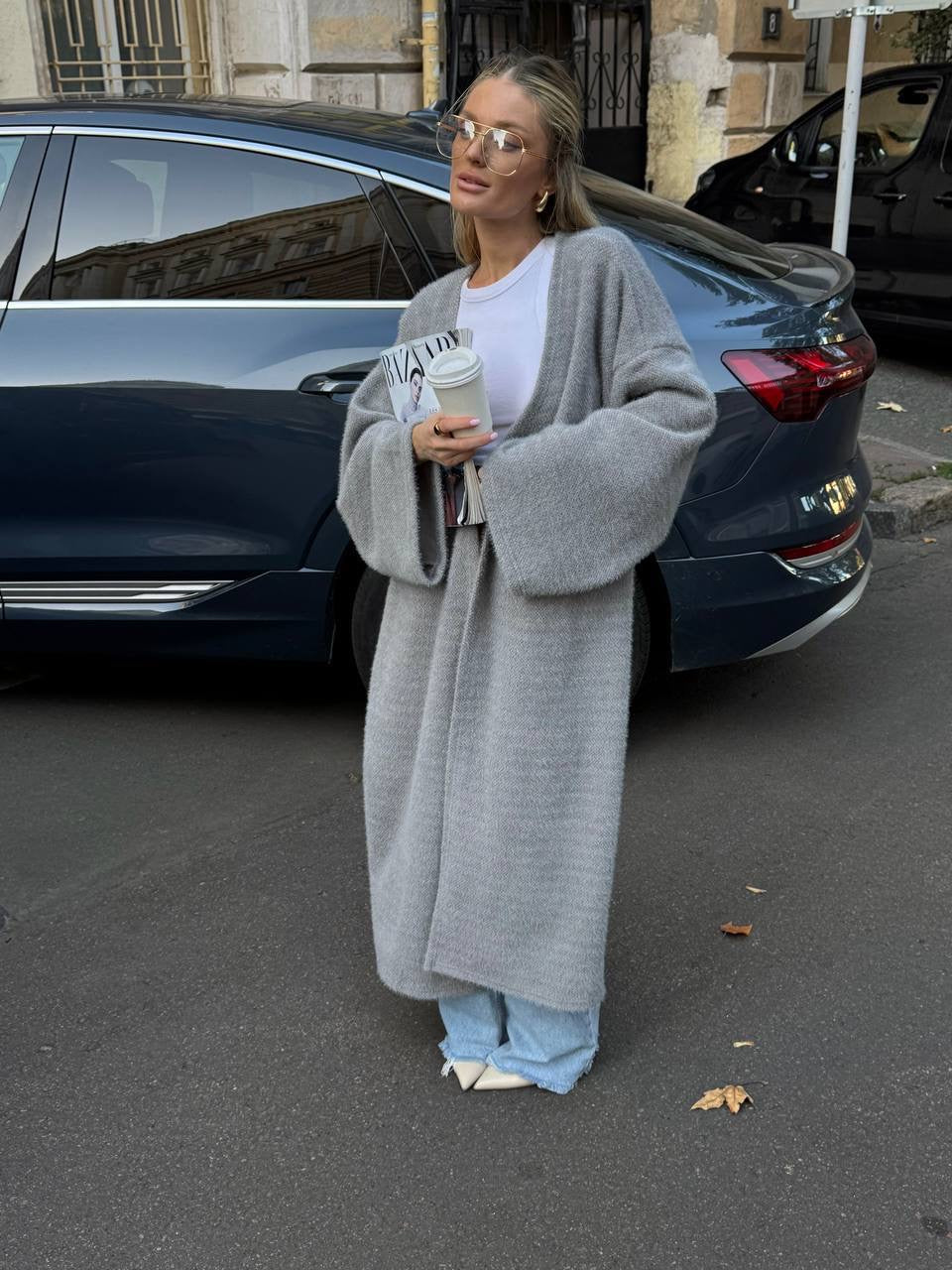 Women’s Long Alpaca Cardigan