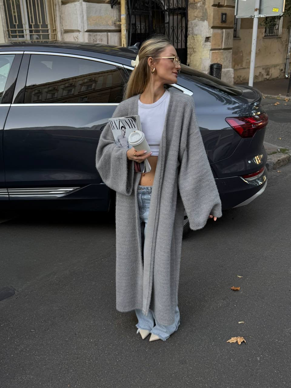 Women’s Long Alpaca Cardigan