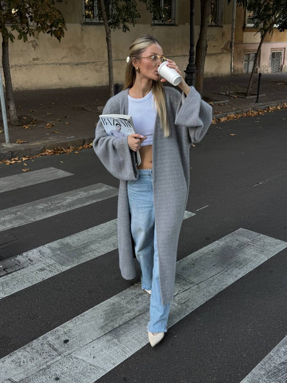 Women’s Long Alpaca Cardigan