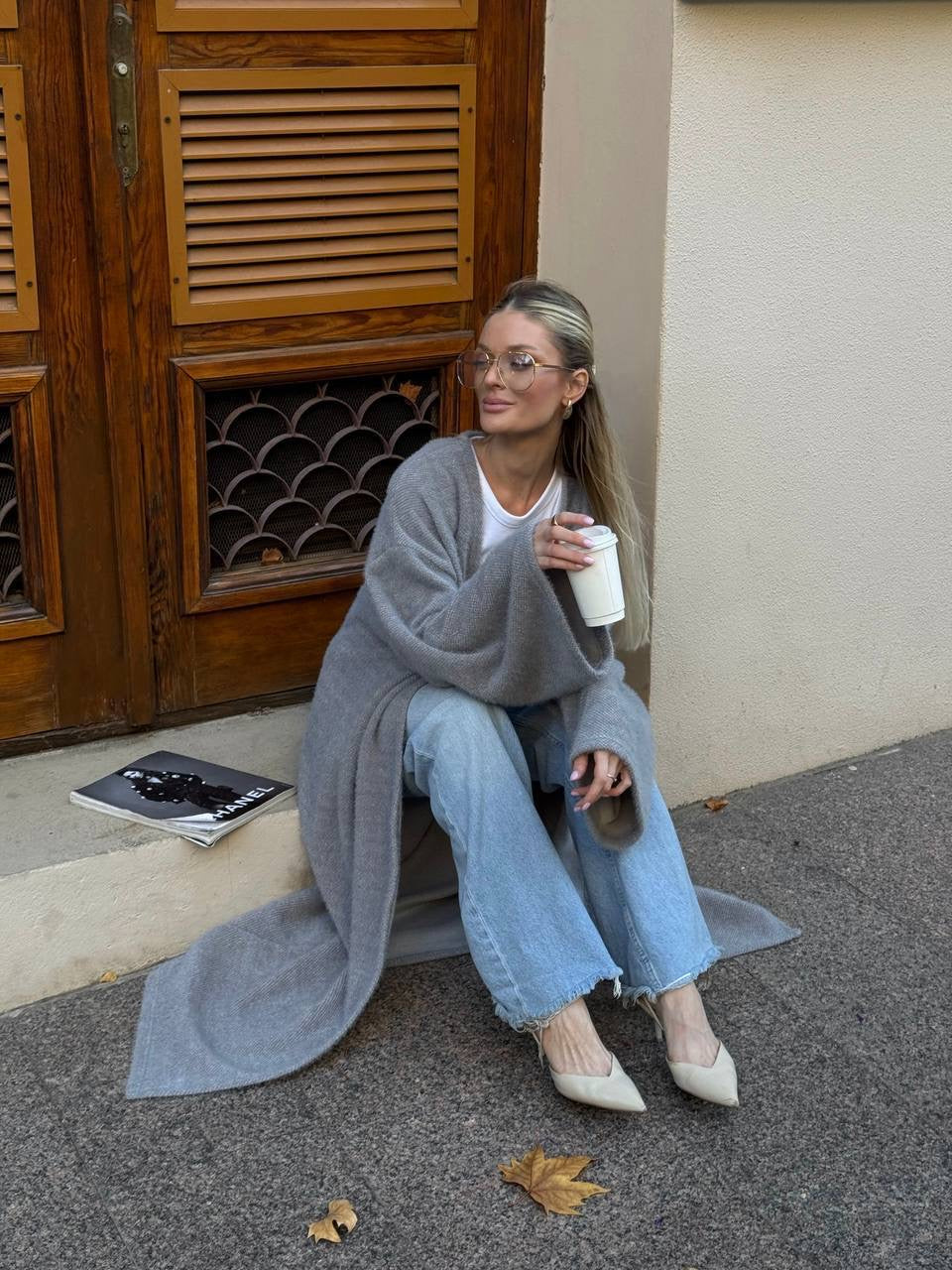 Women’s Long Alpaca Cardigan