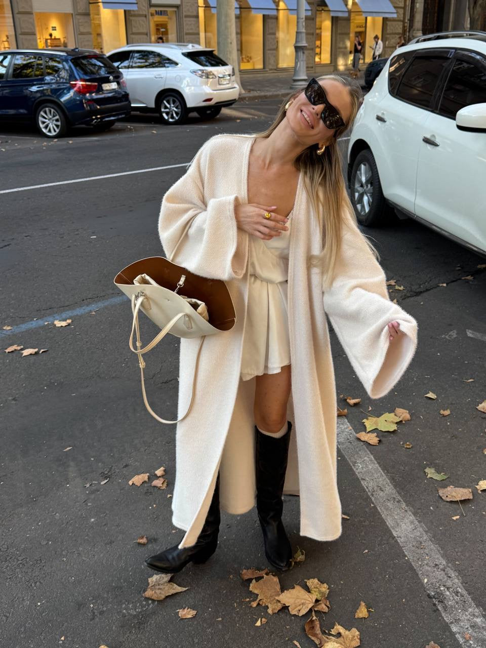 Women’s Long Alpaca Cardigan