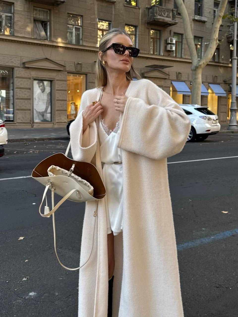 Women’s Long Alpaca Cardigan