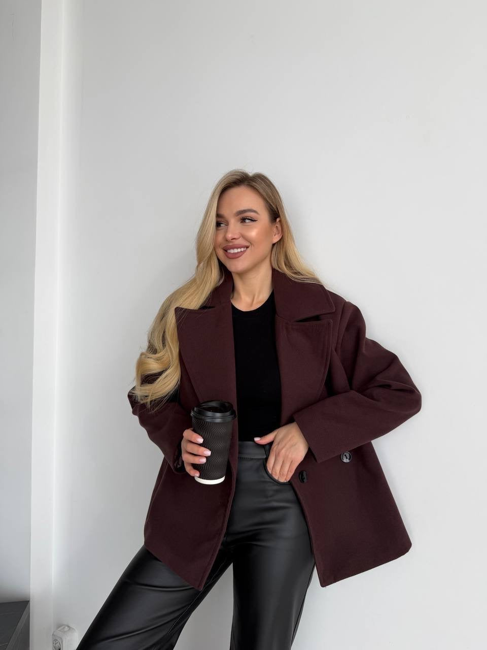 Women’s Short Double-Breasted Coat