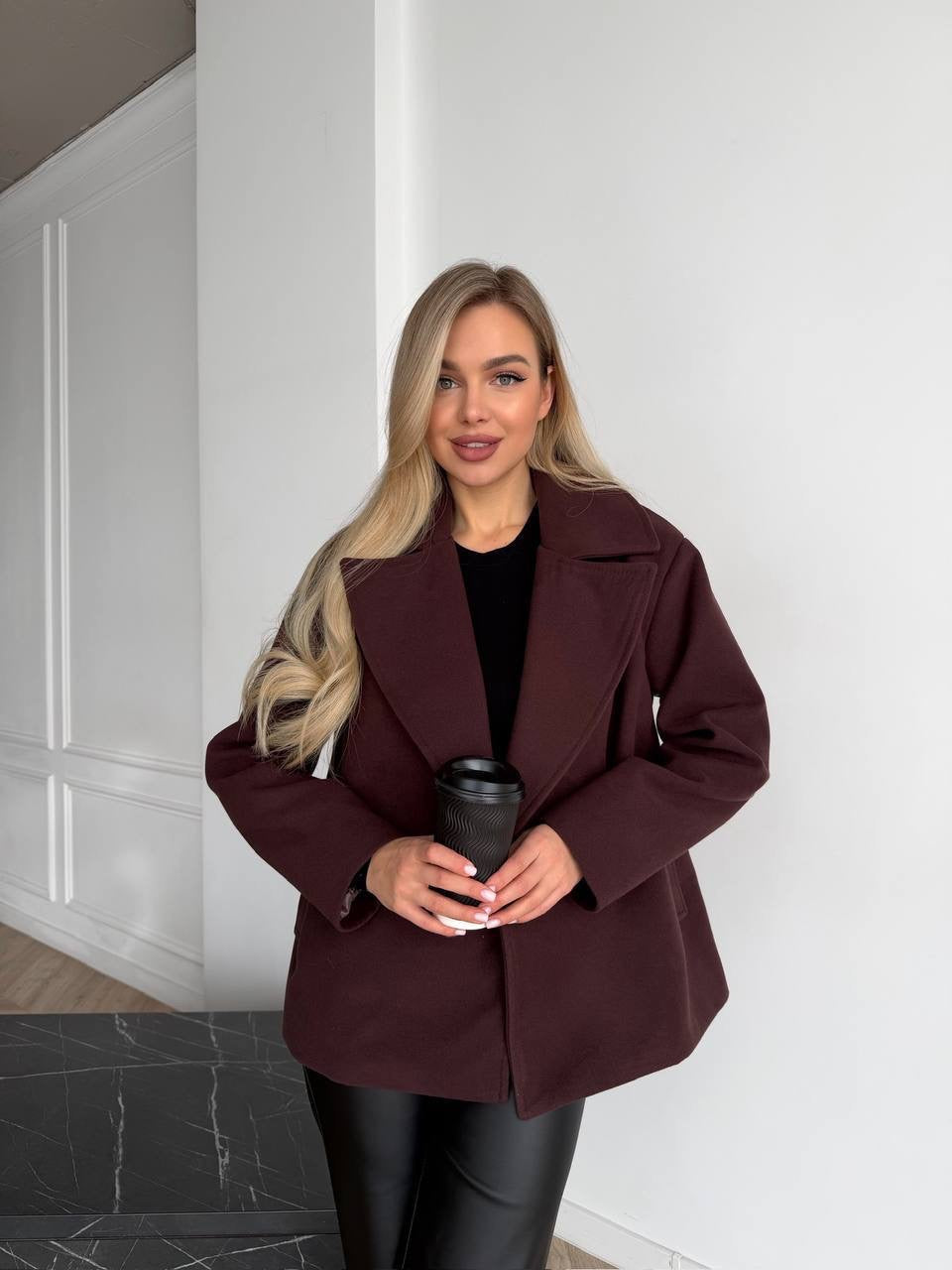 Women’s Short Double-Breasted Coat