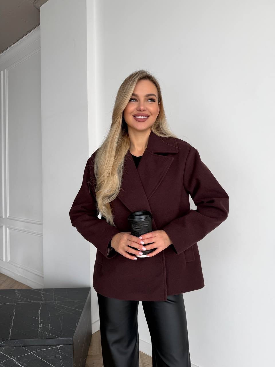 Women’s Short Double-Breasted Coat