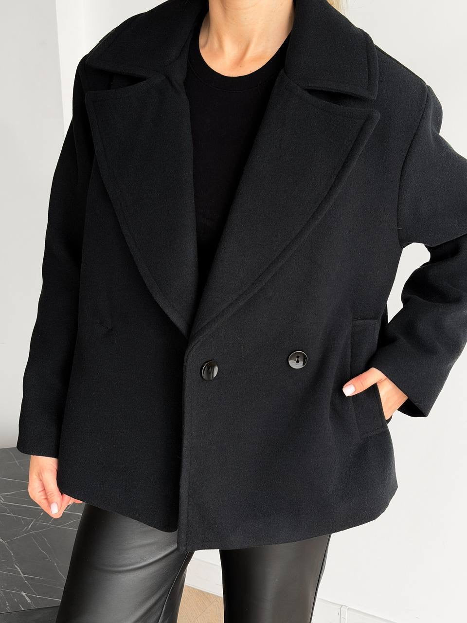 Women’s Short Double-Breasted Coat