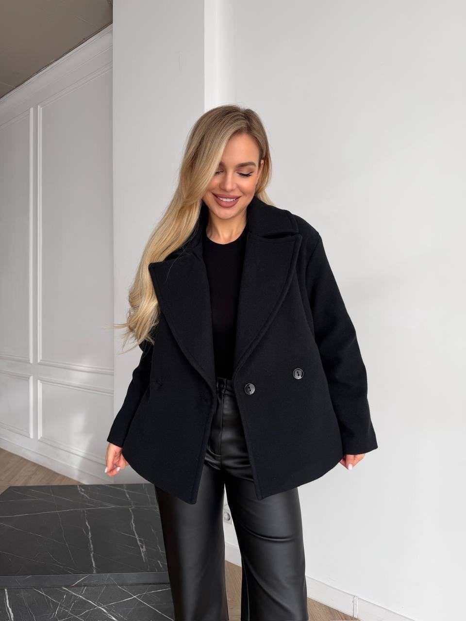 Women’s Short Double-Breasted Coat