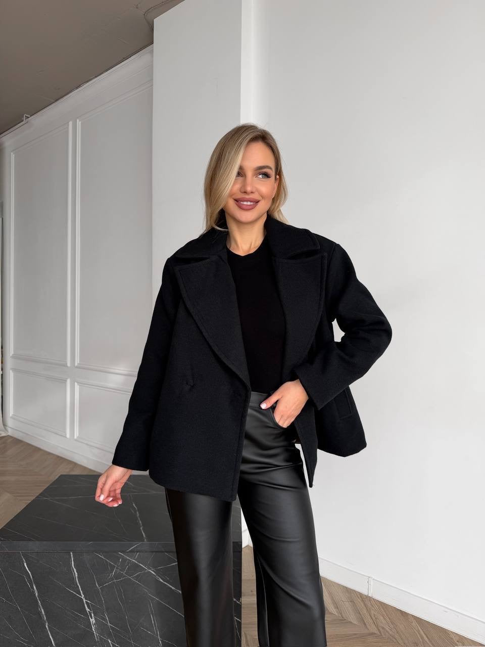 Women’s Short Double-Breasted Coat