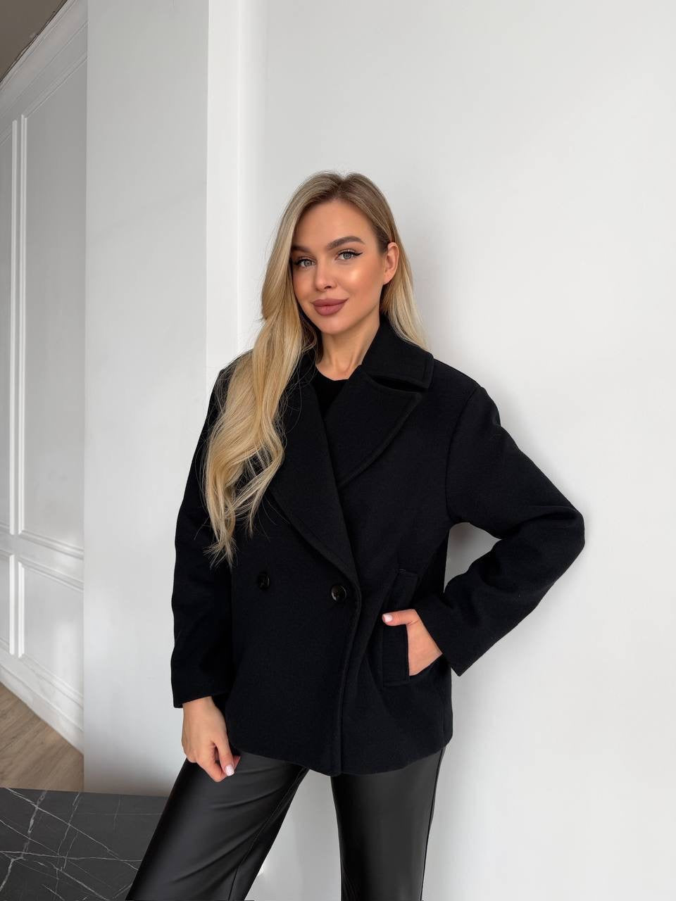 Women’s Short Double-Breasted Coat