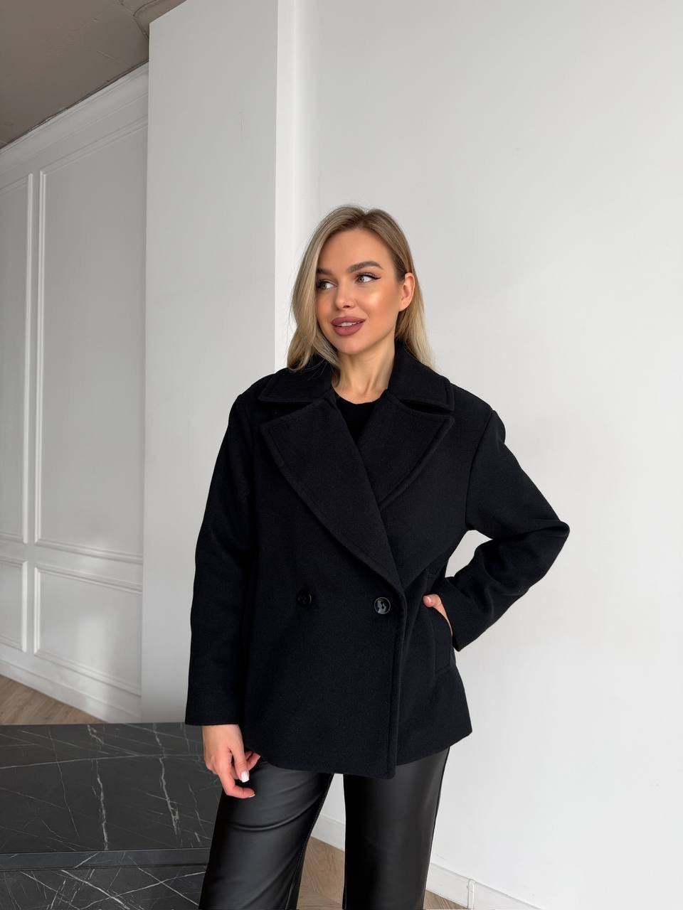 Women’s Short Double-Breasted Coat