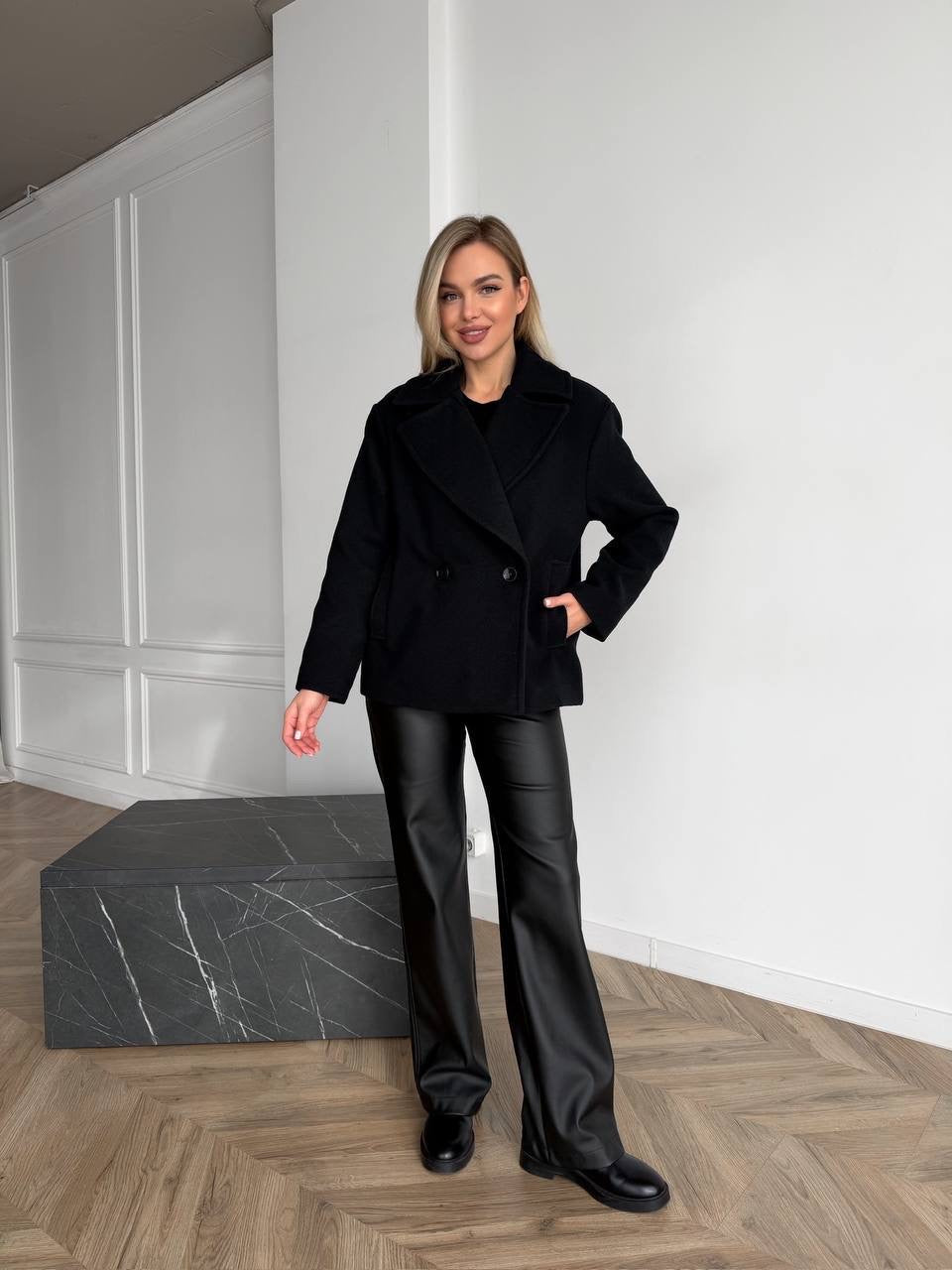 Women’s Short Double-Breasted Coat